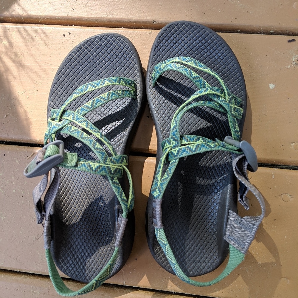 Chacos zx/2 Classic Vibram Green Hiking Sandals 7